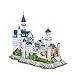 Puzzle Rompecabezas de Papel 3D 3D Tridimensional del Molde del Modelo Nombre del inmueble niños creativos Castillo de Neuschwanstein Juguetes, 121 Piezas