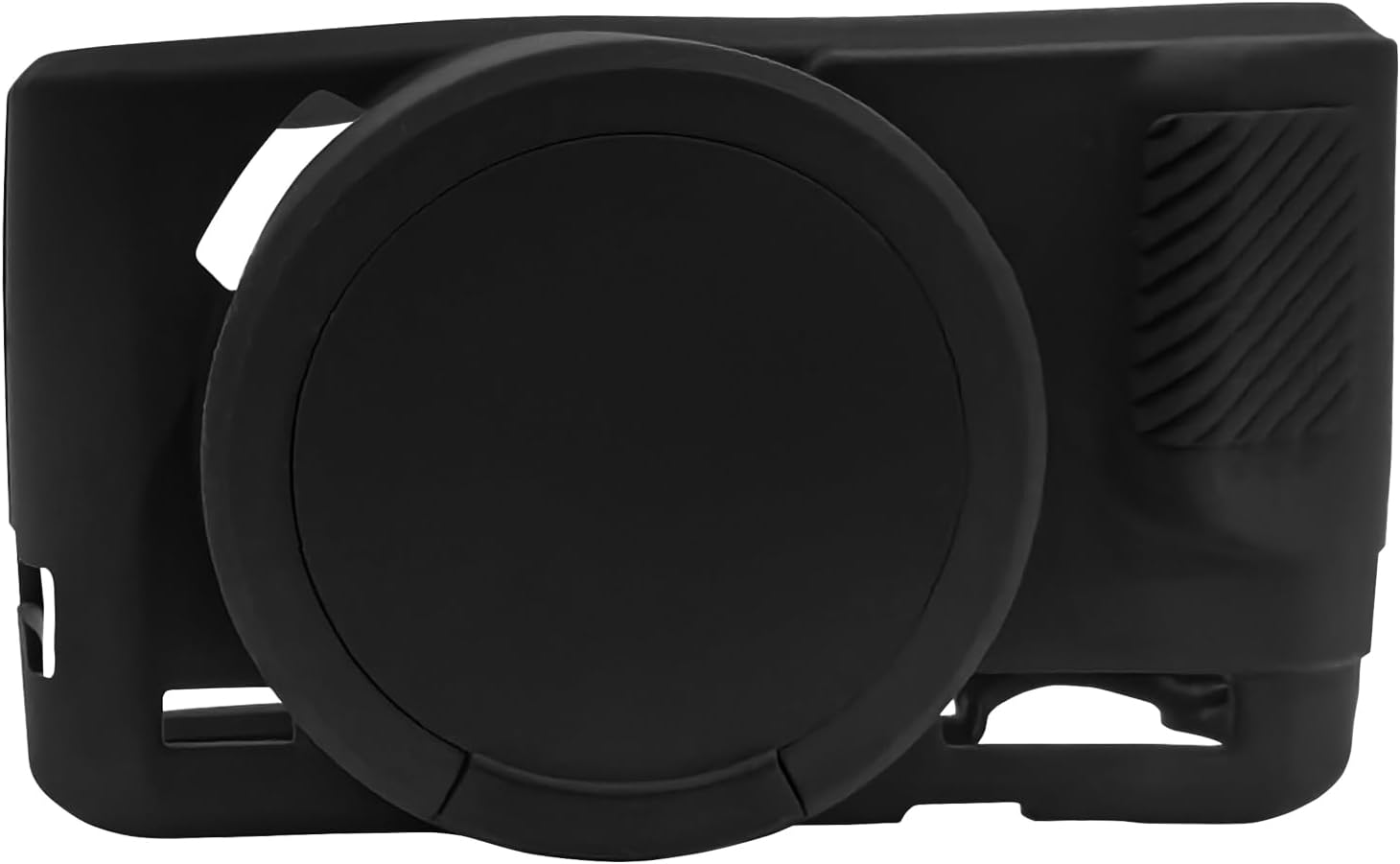 G7X Mark II Camera Case, G7X Removable Lens Cover Silicone Cover for Canon PowerShot G7X ii, G7X Accessories, Lightweight Rubber Soft Silicone Case (Black) - Image 3