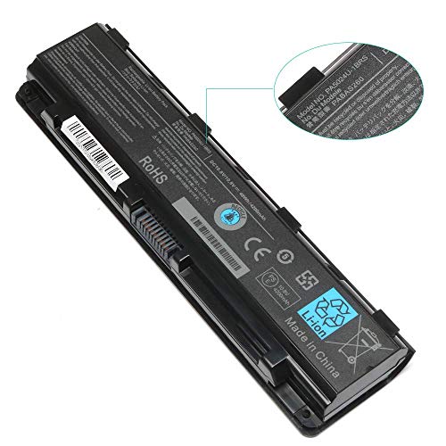 PA5024U-1BRS PA5025U-1BRS PABAS260 Batería para Toshiba Satellite C850 C850D C855 C870 L850 L855 L870 C55 C55Dt PA5026U-1BRS PABAS259 Ordenador Notebook Battery[10.8 V 4400mAh 6 Celdas]