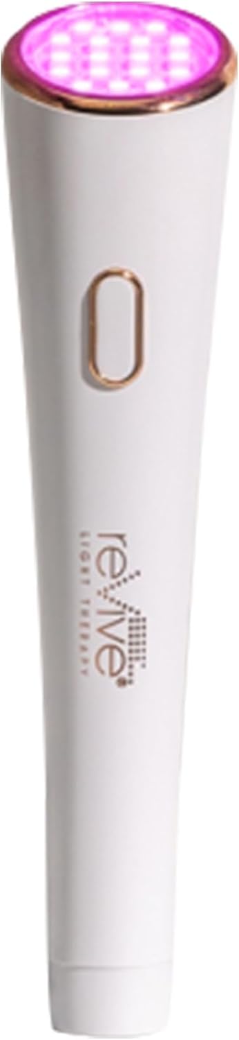 reVive Lux Collection Glo Aging & Acne Device, FDA-Cleared & Medspa-Quality Blue Light, Red, Amber & Infrared Acne Tools, Science-Backed LED Light Therapy Products