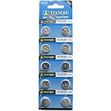 Tianqiu AG12 10Pc Alkaline Button Cell Watch Batteries