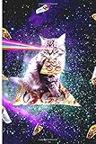 Outer Space Pizza Cat - Rainbow Laser, Taco, Burrito Journal Notebook