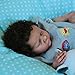 Angelbaby 18 Inch Reborn Baby Dolls Black Girl Realistic Newborn African American Baby Open Month Sleeping Real Life Silicone Doll Brown Skin Biracial New Born Doll for Kids Gift Toys