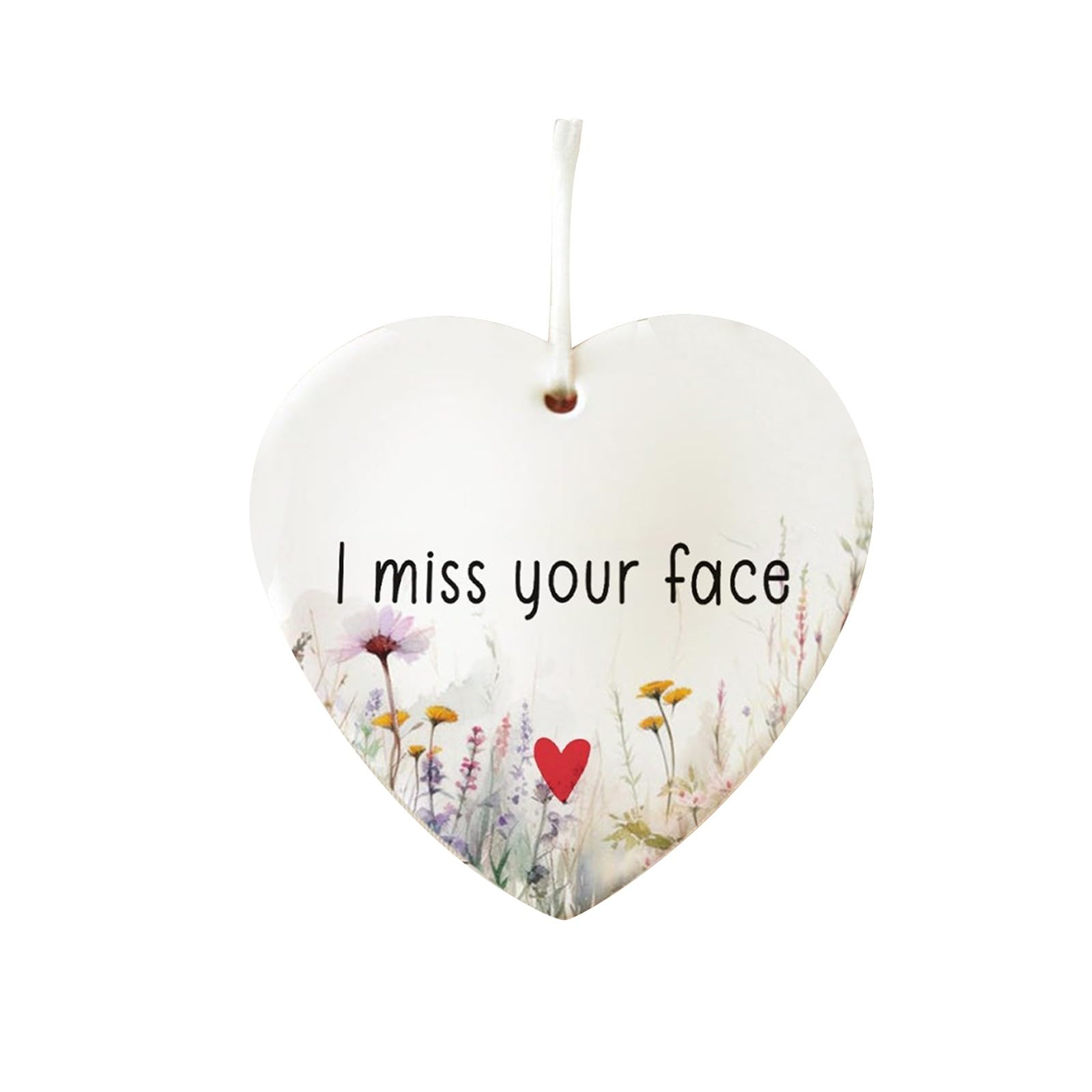 Friendship Hanging Heart Ornament, Acrylic Heart Friendship Gift for Her, Encouragement Gifts Heart Shape Pocket Hug Token Gifts Support Friendship Keepsake