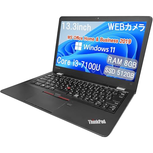 yςݕizm{ m[gPC ThinkPad13 / 13.3^ / MS Office H&B 2019 / Win 11 Pro/Core i3-7100U / WEBJ/Bluetooth/wajunWIFI/HDMI / 8GB / 5