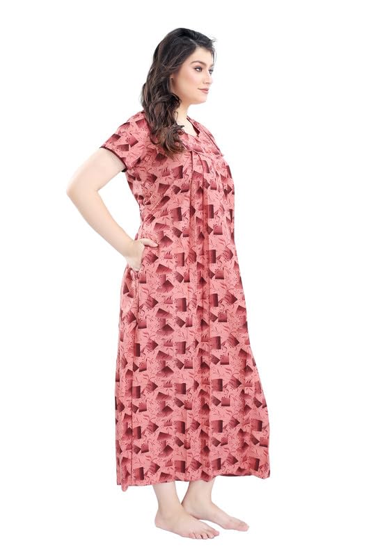 mannat Women's Maternity Feeding Cotton Fabric Nighty |Sleepwear |Nightdress |Female Nightwear DN-N1149C 4