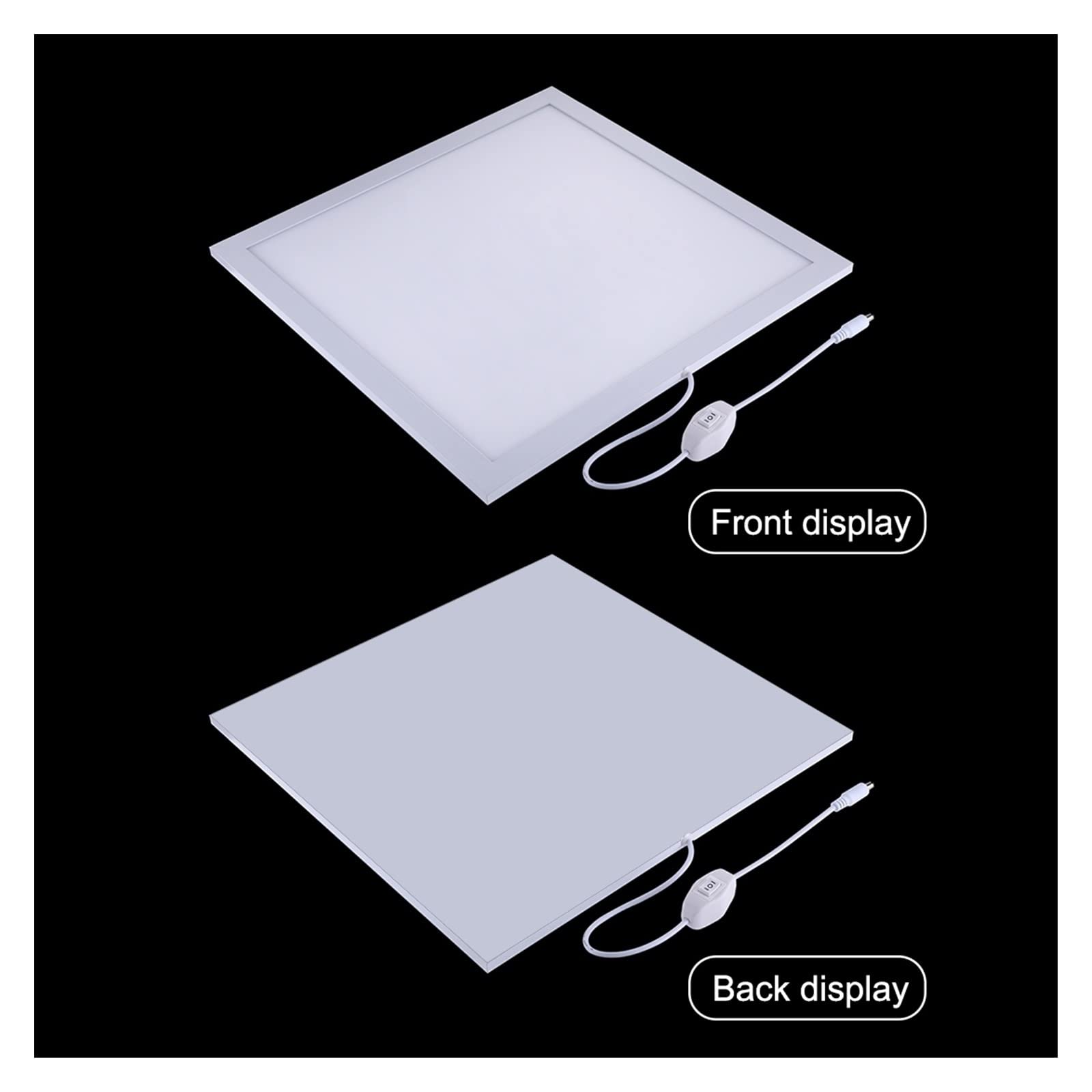 1200LM 15/15 Zoll/38 x 38 cm LED Fotografie schattenloses unteres Licht Lampenpanel dimmbar for 40 cm Fotostudio Shooting Zeltbox Für die Studiofotografie(1 UK)