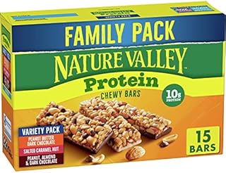 Nature Valley Chewy Granola Bars, Protein Variety Pack, Gluten Free, 21.3 oz, 15 ct