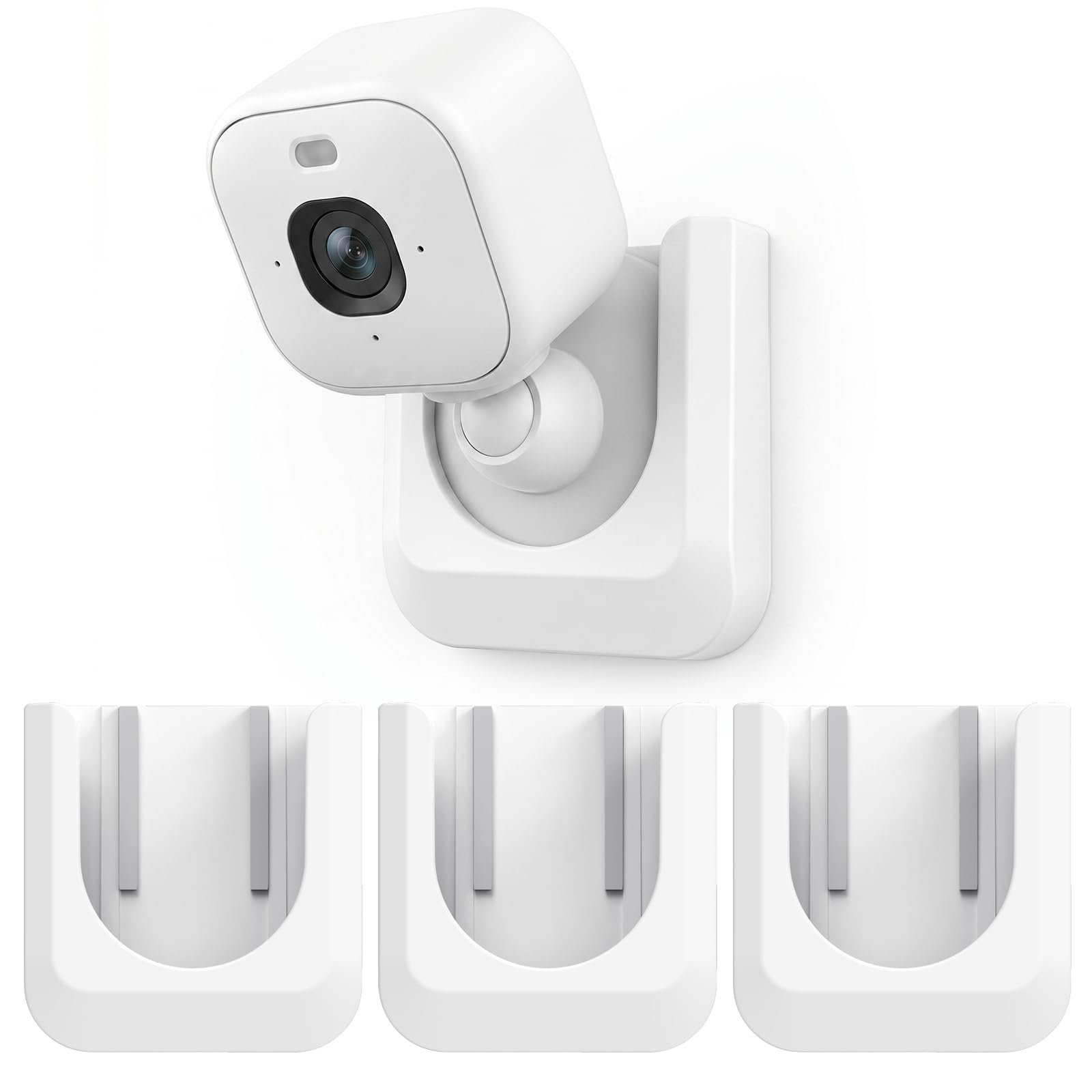 Blink Mini 2K Camera Adhesive Wall Mount Bracket, Strong Adhesive Durable Camera Mount Stand for Blink Mini Indoor Camera, No Drill, No Screws, Decorate Damage-Free, Easy to Install