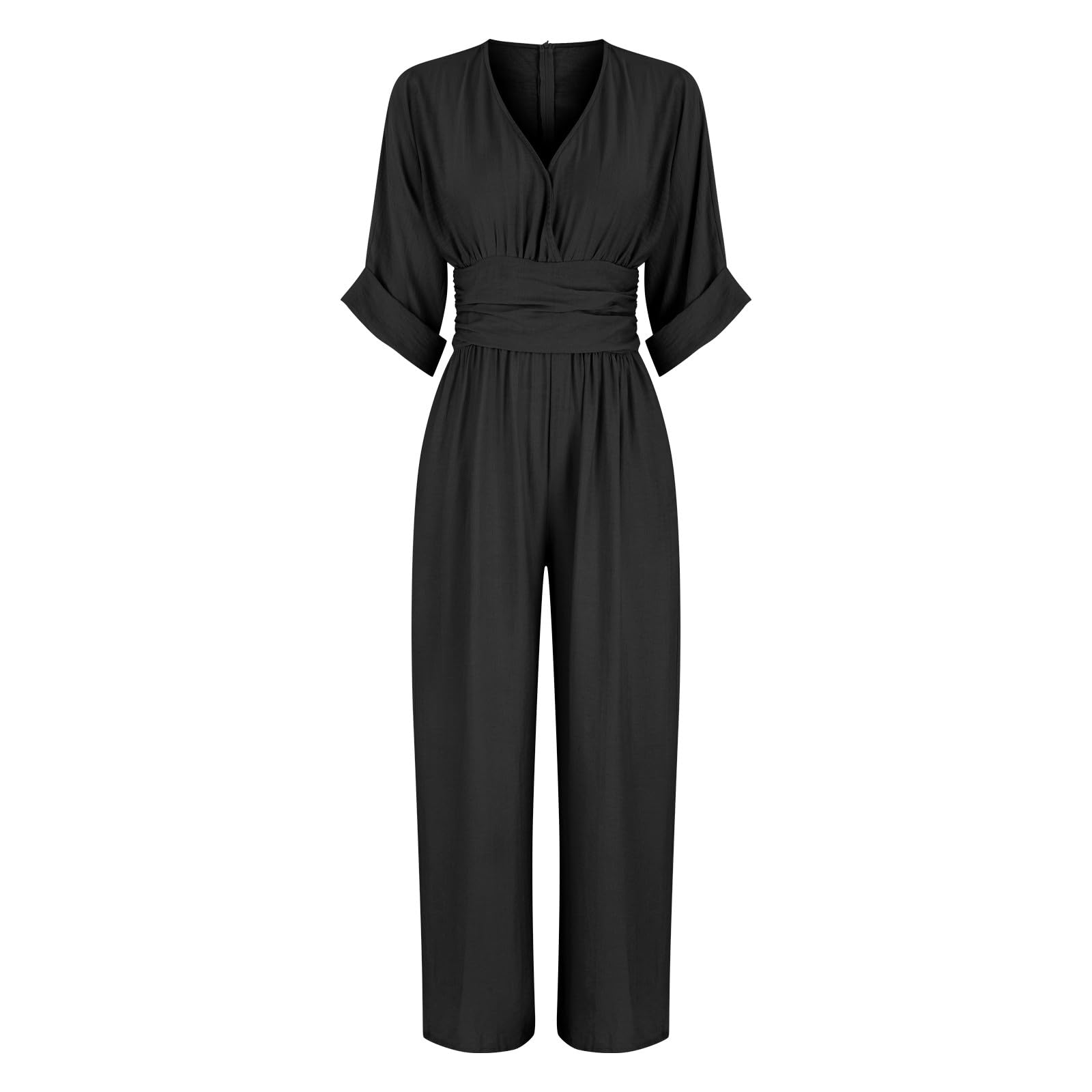 Generisch Mono Mujer Elegante Con Mangas Mono Cuello En V Festivo