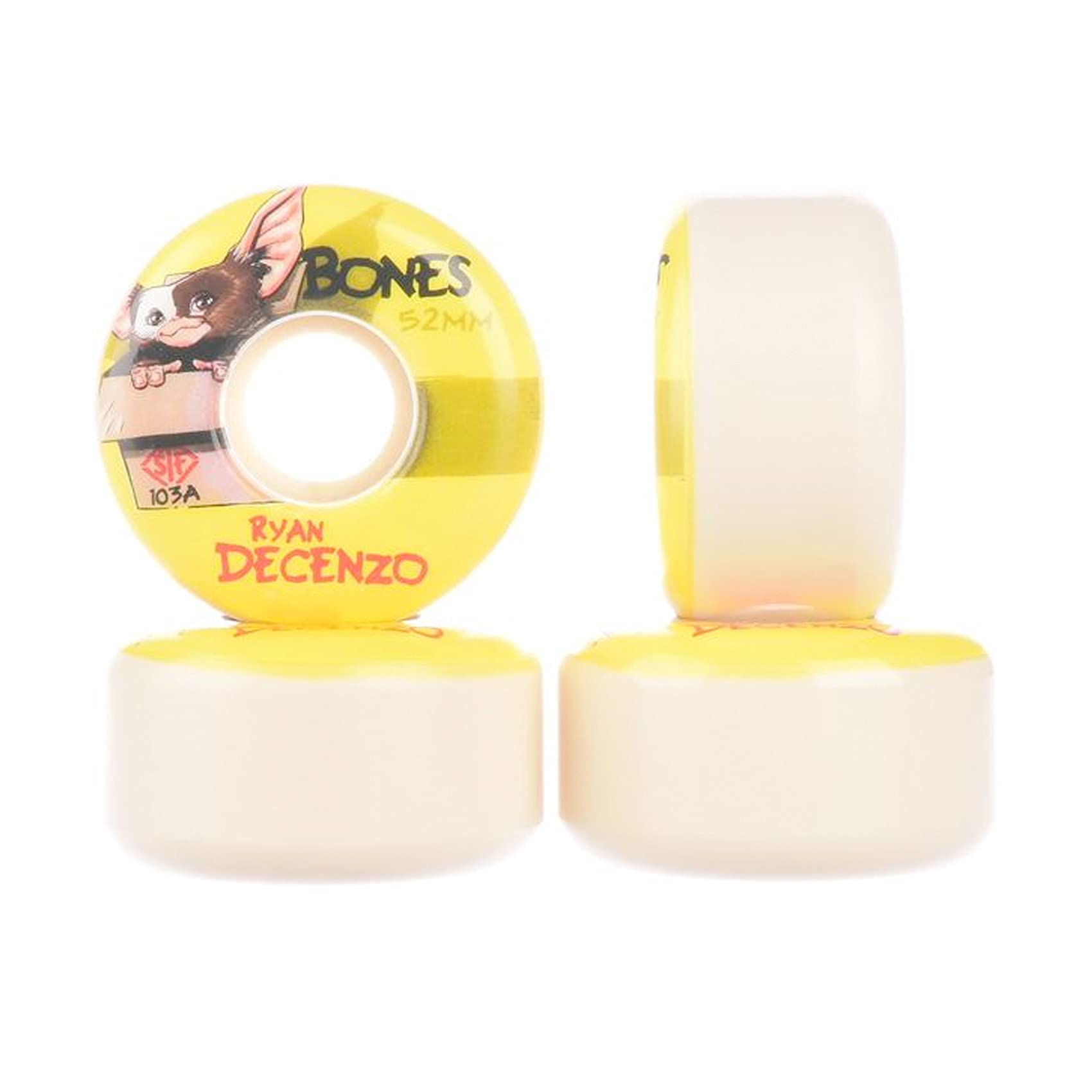 Roue de Skateboard STF, 52mm, Decenzo Gizzmo, Jeu de 4