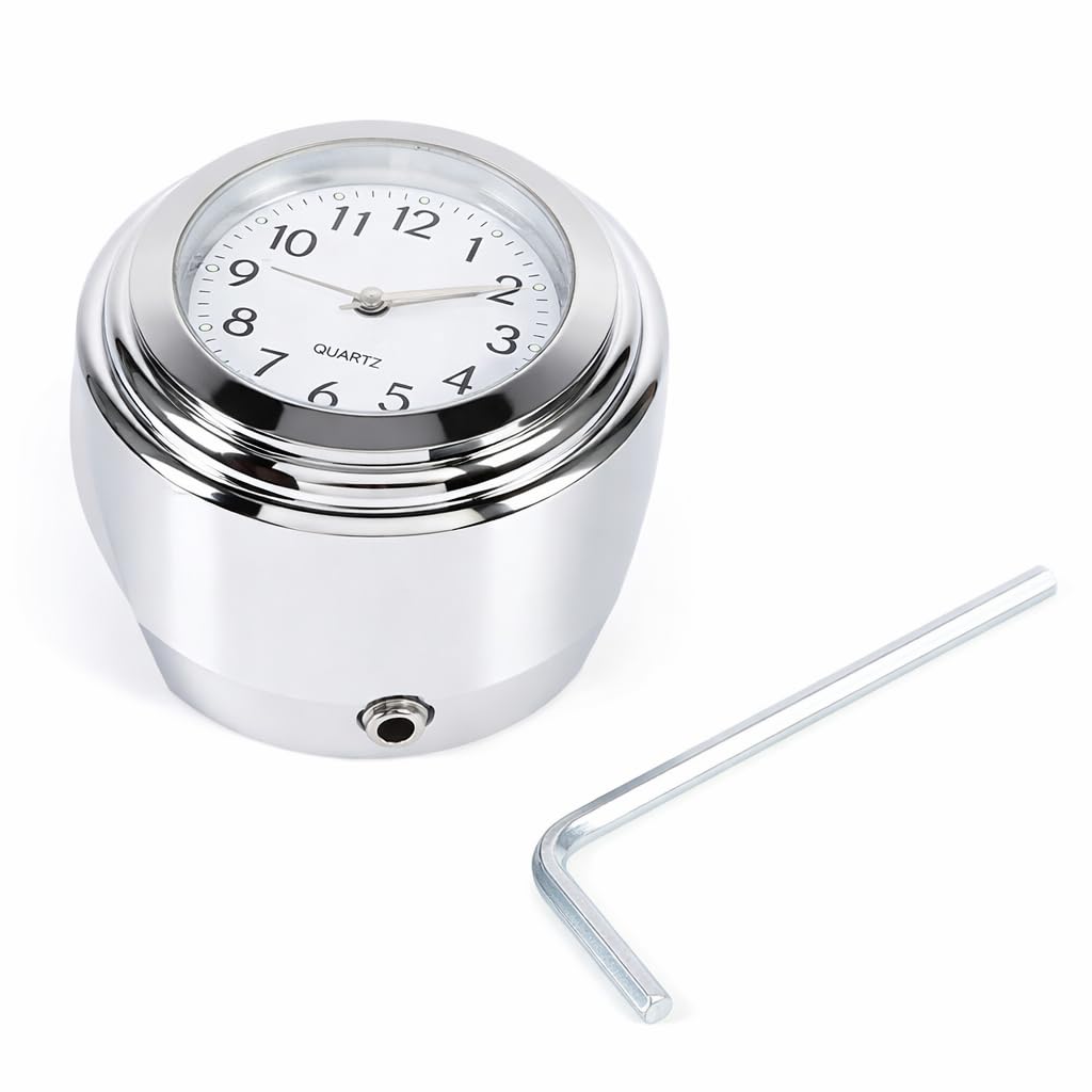 Reloj de manillar de motocicleta universal para rutas y modificaciones