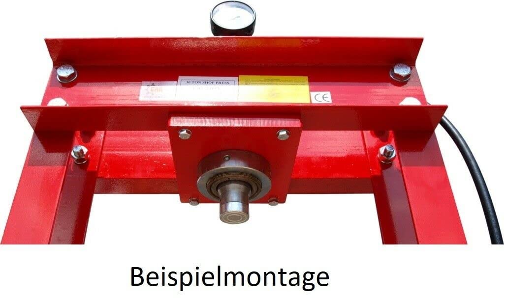 Carmax Werkstattpresse Satz 30T Hydraulikpumpe Doppelantrieb Hydraulikzylinder Manometer Montageplatte