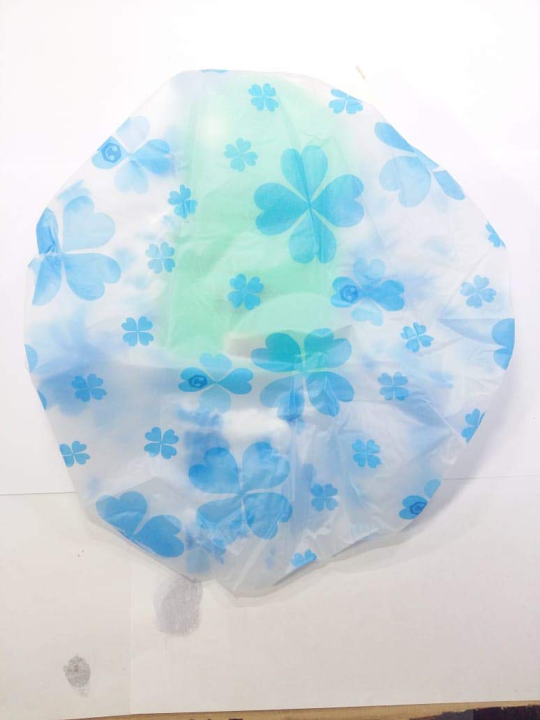 YOUMEIBLUE FLOWER PRINTED SHOWER CAP