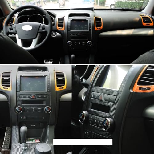 Décalcomanies en fibre de carbone Kia Sorento 2009-2012 : tuning intérieur et stickers de poignée