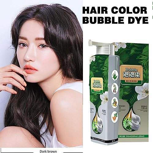 Plant Bubble Hair Dye Shampoo,Lazy Bubble Hair Dye,Instant Plant Bubble