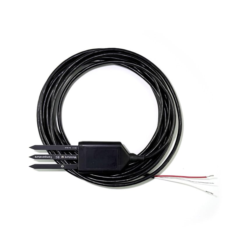XS-MT10A-SDI12 Multi-Parameter Soil Sensor Moisture EC 0-20000us/cm Temp IP68 FDR Soil EC Soil Moisture Sensor 2m Cable