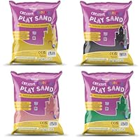 Rainbow Eco Play - Coloured Sand Bag - 100% Natural Kids Play Sand - Sand Art Kits - Colourful Dry Sand for Children - Fun & Safe