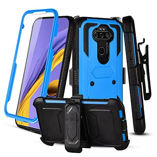 RioGree Phone Case for LG Aristo 5 / Phoenix 5 / Fortune 3 / Risio 4 / Aristo 5 Plus +/ Tribute Monarch/ K8X / K31 with Belt Clip Built in Screen Protector Kickstand Heavy Duty Durable Sport-Black