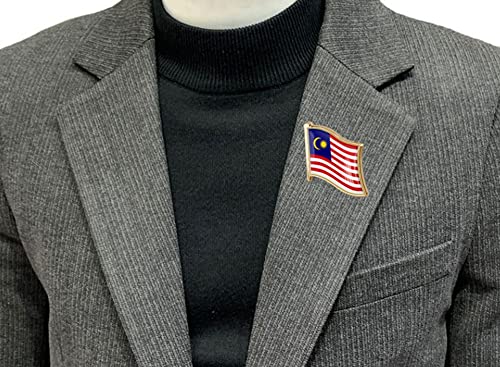 Image of vmcoatdu Country Flag Pin Badge International Travel Brooch Metal Alloy Souvenir Pin for Hat Clothes Backpack