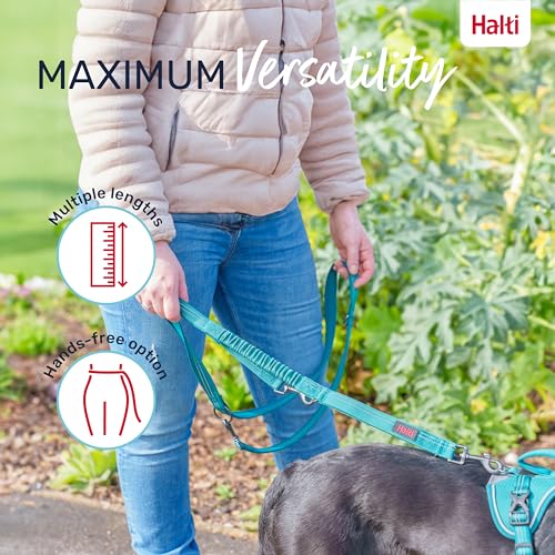 Image of Halti Anatomy Multifunctional Dog Leash | Size Large, Magenta | Shock Absorbing Double-Ended Leash, Ideal for Puppy and Dog Walking & Training. Comfortable to Hold, Reflective & Lightweight