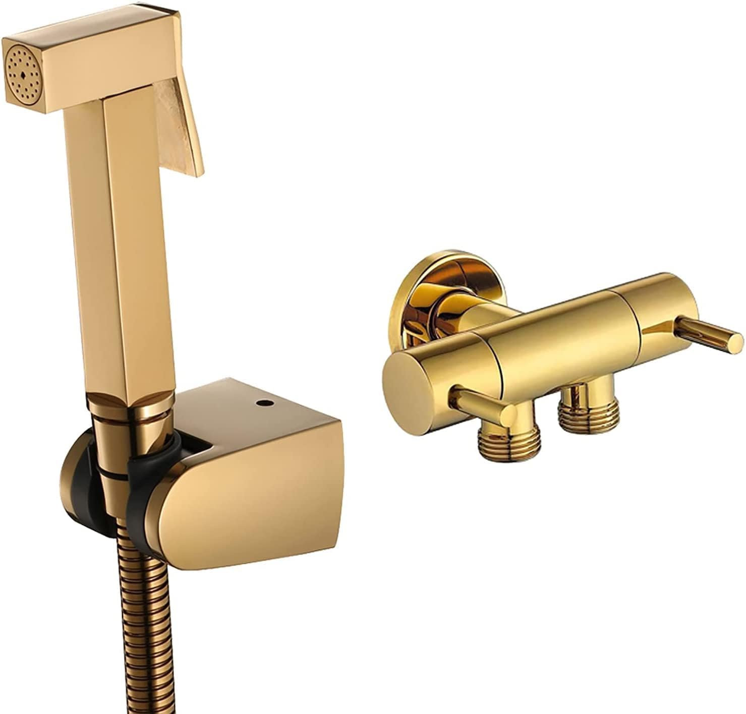 Bidet Faucets Portable Travel Bidet Sprayer Connects to Faucet Mixer Hand Mixer - Bidet Set Toilet Spray Bidet Seven Hole Spray Head Abs Plastic Toilet Buddy Woman Washin-Square-A