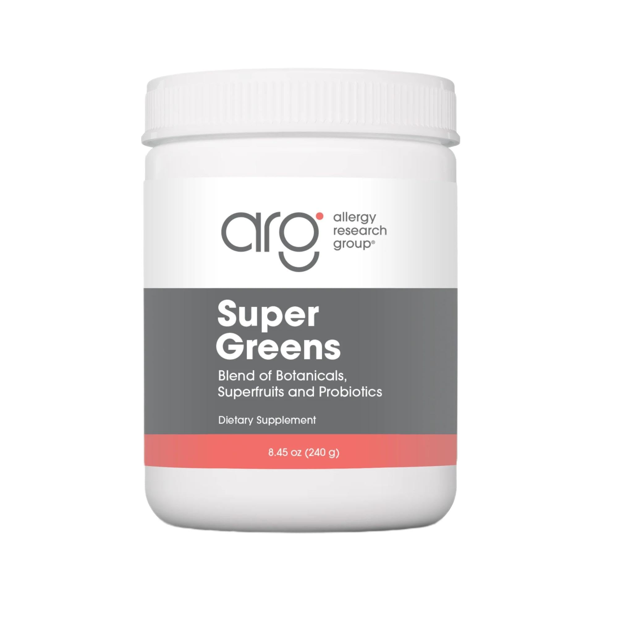 Allergy Research Group ARG Super Greens Powder 4.4 g Greens Blend, 8.45 oz