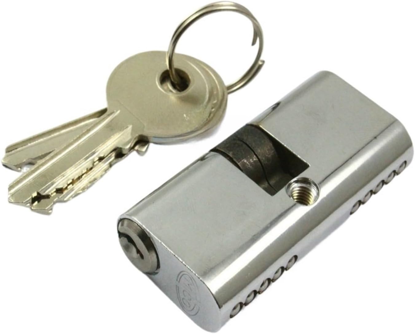 54mm x 27mm Home Office Closet Fire Door Lock Cylinder with 3 Keys