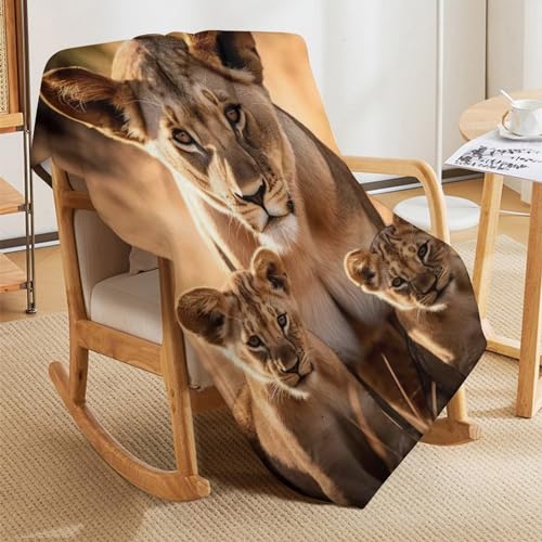 Manta de franela de león 140x180 cm para sofá y cama 5