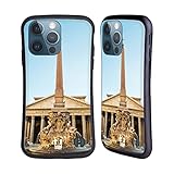 Head Case Designs Pantheon Fountain with Ancient Egyptian Obelisk A Glimpse of Rome Hybrid Case Compatible with Apple iPhone 13 Pro