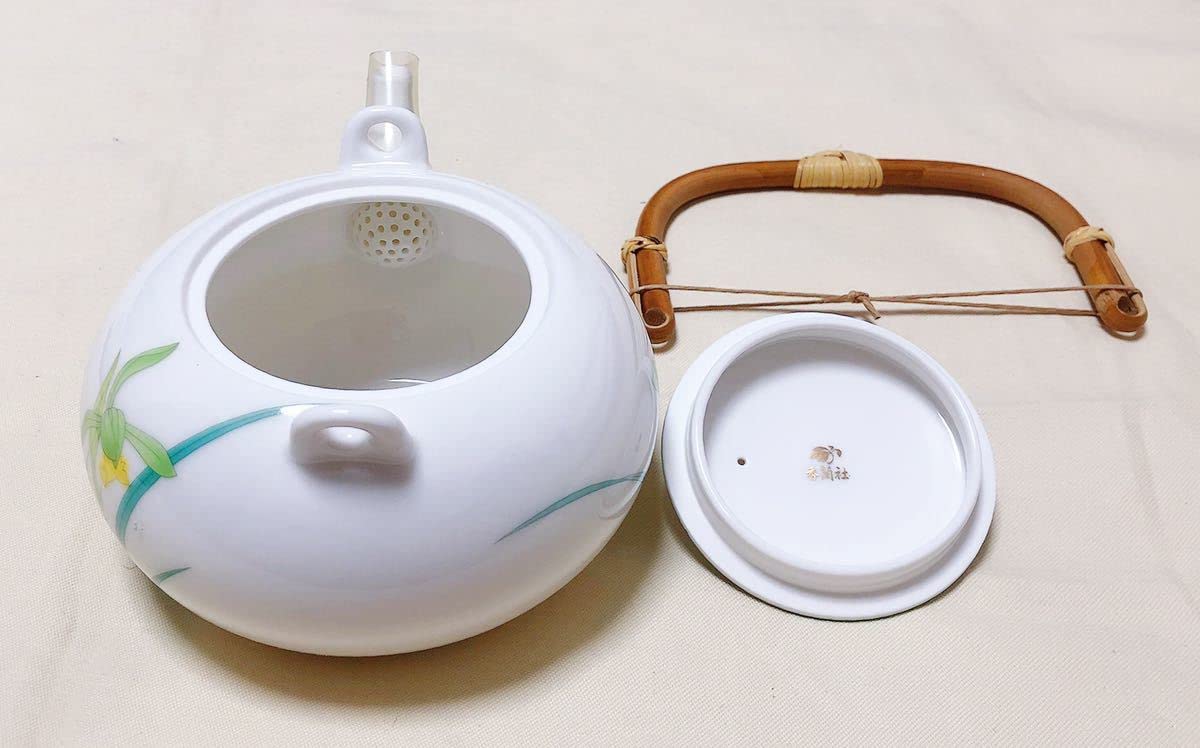Amazon.co.jp: 香蘭社 金彩蘭柄 急須＆湯呑5客 茶器セット FB1228A0Z品 