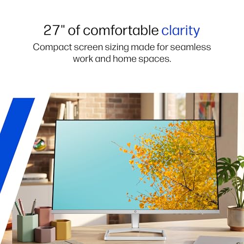 Image of HP Series 5 27 inch(68.6cm) FHD Monitor - Eye Safe Certified, 99% sRGB, IPS, LCD, 3-Sided Micro-Edge, Anti-Glare, 300nits, 2 HDMI 1.4, Black, 3.2kg,527sf