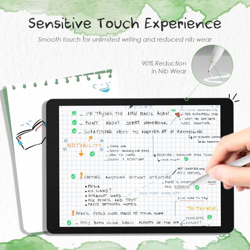 Image of PandaShield 2-Pack Paper-feel Screen Protector Easy-Installation Box for iPad 10.2-inch(9th /8th /7th Gen.),Matte,Write like on Paper,Bubble Free,Anti-Glare,Scratch Resistant,Apple Pencil Compatible