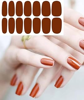 مجموعة لاصقات أظافر جل، لون، مع أداة التركيب