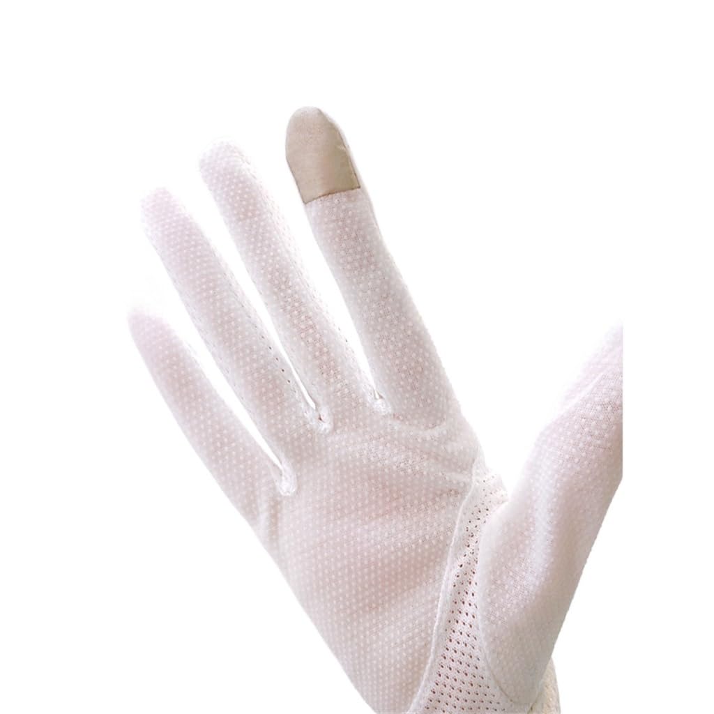 Lace Gloves Women's Thin Driving Touch Screen Breathable Ice Silk Riding Tram Gloves
