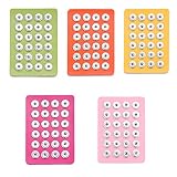 Lovglisten 5pcs 18mm Snap Jewelry Buttons Sheets Mats Display Stand Board Snap Chunk Hold up to 24 Charms (yan5-2)