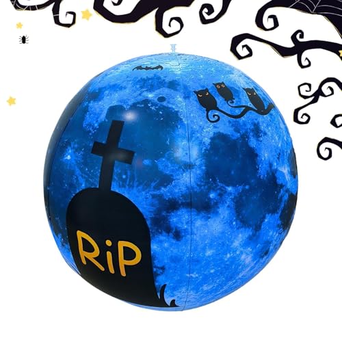 Bola inflable de Halloween de 60 cm en PVC para decoración exterior de jardín