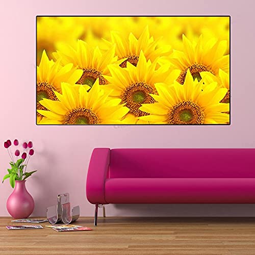 Peinture Diamant tournesol 80x200cm pour apaiser l'esprit et décorer les grands murs
