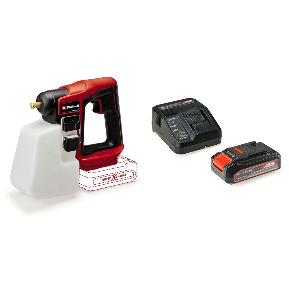 Einhell GE-WS 18/10 Li - Solo, Akülü İlaçlama Pompası ve Einhell 18V 2,5 Ah PXC Starter Kit (Başlangıç Seti)