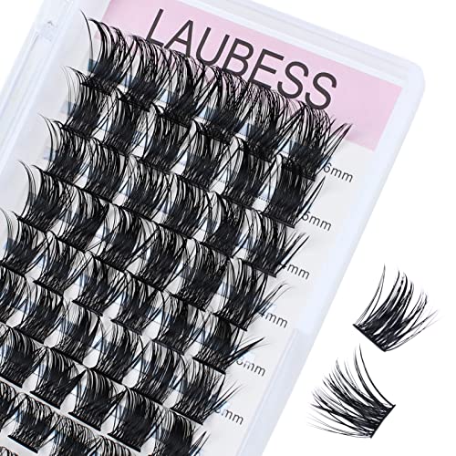 Image of Lash Clusters Extensions D Curl Individual Lashes Mixed Tray DIY Eyelash Extension Supplies Faux Mink Cluster Lashes Natural Look Fluffy (01-0.07D-9-16mm)
