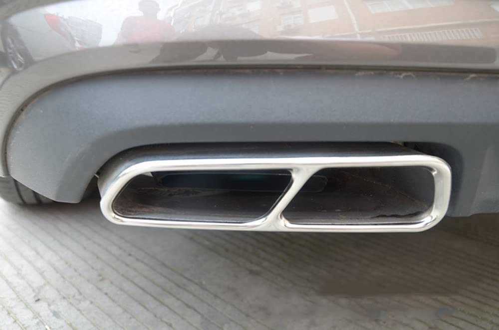 Copertura Per Tubo Di Scarico Auto Tubo Coda Gola Trim Per A6 A7 C7 2016-2018 Cornice Decorativa Per Tubo Di Scappamento Acciaio Inossidabile Styling Accessori Esterni