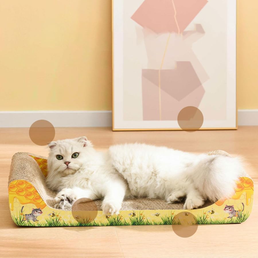 Dog Trust Extra Large Size Cat Scratcher Bed, 24 Inch Cat Scratch Pad Cardboard Sofa Scratching Board Lounge Couch for Indoor Cats (B0CQVQ3TF7) Amazon Price History, Amazon Price Tracker