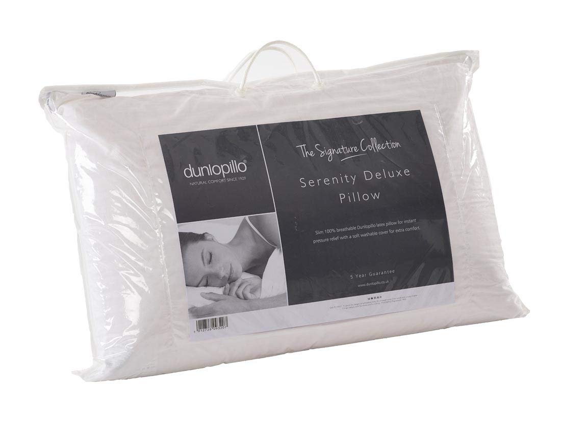 Dunlopillo Serenity 100 Latex PillowMedium Firmness, Rubber, White