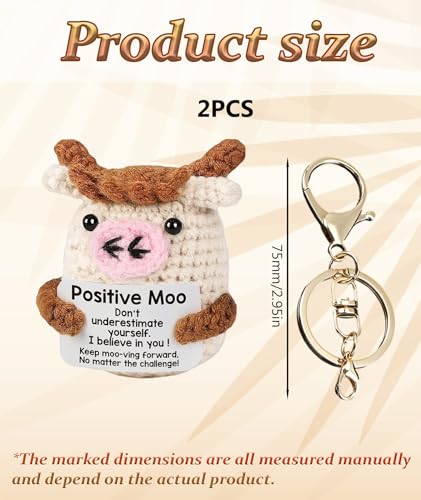 GODSDWARES Crochet Toys, Graduation Gift, Soft Dolls for Girls and Emotional Support Gifts for Women Men Friends Birthday Christmas Valentine’s Day (Moo) 7 51k+i+EDllL