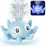 Octopus Bath Toys, Baby Bath Toys for Kids Ages 1-3 Baby Girl Light Up Bath Toy Sprinkler 6-12 Months Toddler Bath Fountain Toy, Infant Birthday Gifts