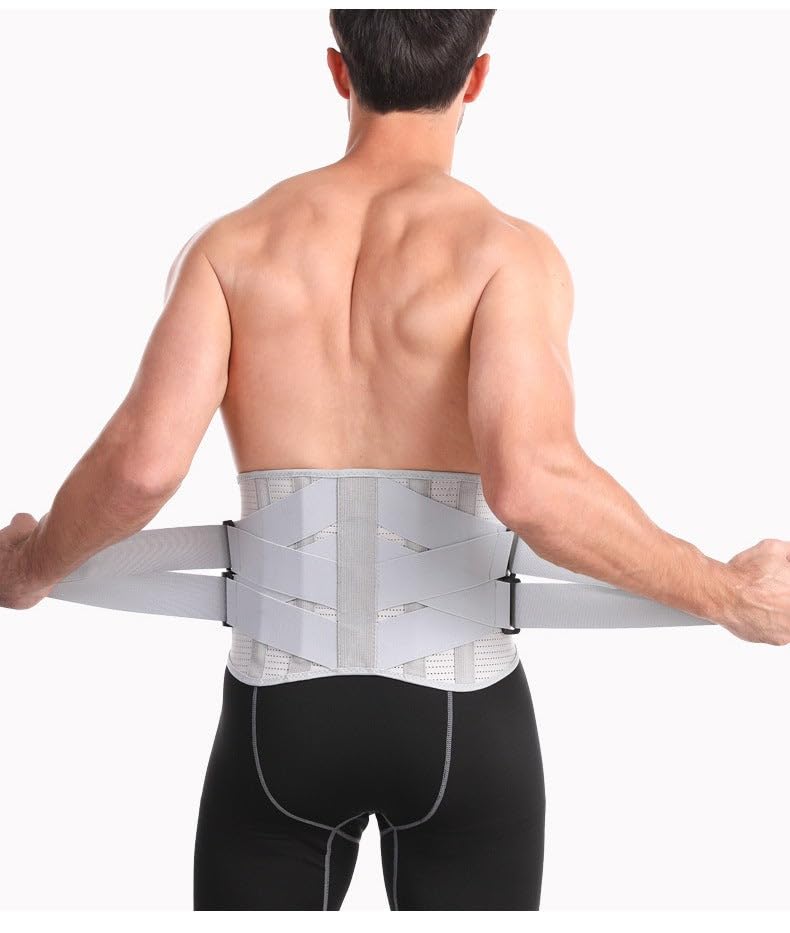 SWZEC Hexoback Lumbar Pain Relief Brace (Black,Medium)