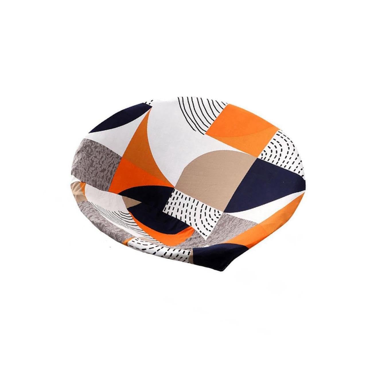 WUUISDNX Washable Round Saucer Chair Covers Removable Slipcover for Easy Cleaning, Type G