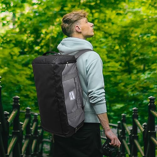 Image of Laripwit Gym Bags for Men, 40L Medium Sports Travel Duffel Bag with Shoe Compartment & Wet Pocket Lightweight Gym Duffle Bag Backpack Multipurpose Weekender Overnight Backpack for Women, Gray