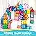 SYNCFUN Starshine Magnetic Tiles 66pcs, 2D & 3D Magnet Building Tiles, Durable and Creative STEM Building Set for Kids Aged 3-5 4-8, Educational Toy Gift