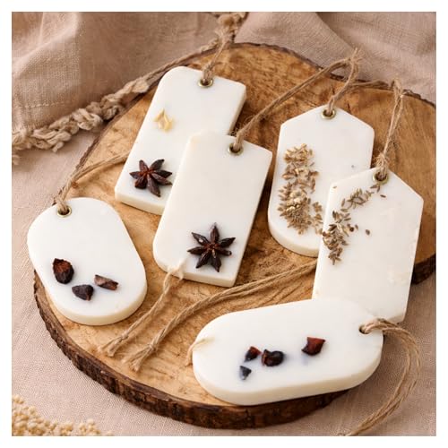 Image of Wax Sachet Set, Reusable Scented Wax Tablets for Room and Wardrobe, Burns as Candle (6, Chocolate, Coffee and Mix Berries)